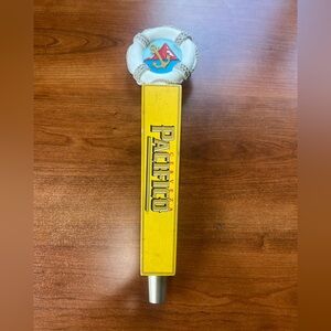 Pacifico Cervaza Clara Beer Keg Tap Handle Yellow Anchor Life Preserver Ceramic